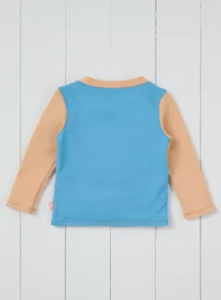 GRASS & AIR Colourblock Long Sleeve Rash Vest Cornflower Blue 2-3 Years -Hush Puppies Clothing Sale tuc144425163 Blue R Z003A