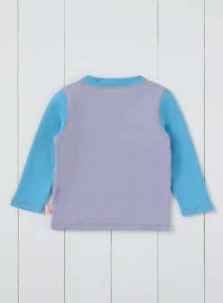 GRASS & AIR Colourblock Long Sleeve Rash Vest Lavender 3-4 Years -Hush Puppies Clothing Sale tuc144425201 Purple R Z003A