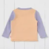 GRASS & AIR Colourblock Long Sleeve Rash Vest Peach 2-3 Years -Hush Puppies Clothing Sale tuc144425260 Orange R Z003A