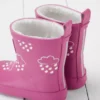 GRASS & AIR Orchid Pink Colour Changing Kids Winter Wellies 5 Infant