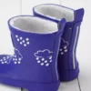 GRASS & AIR Inky Blue Colour Changing Kids Winter Wellies 5 Infant