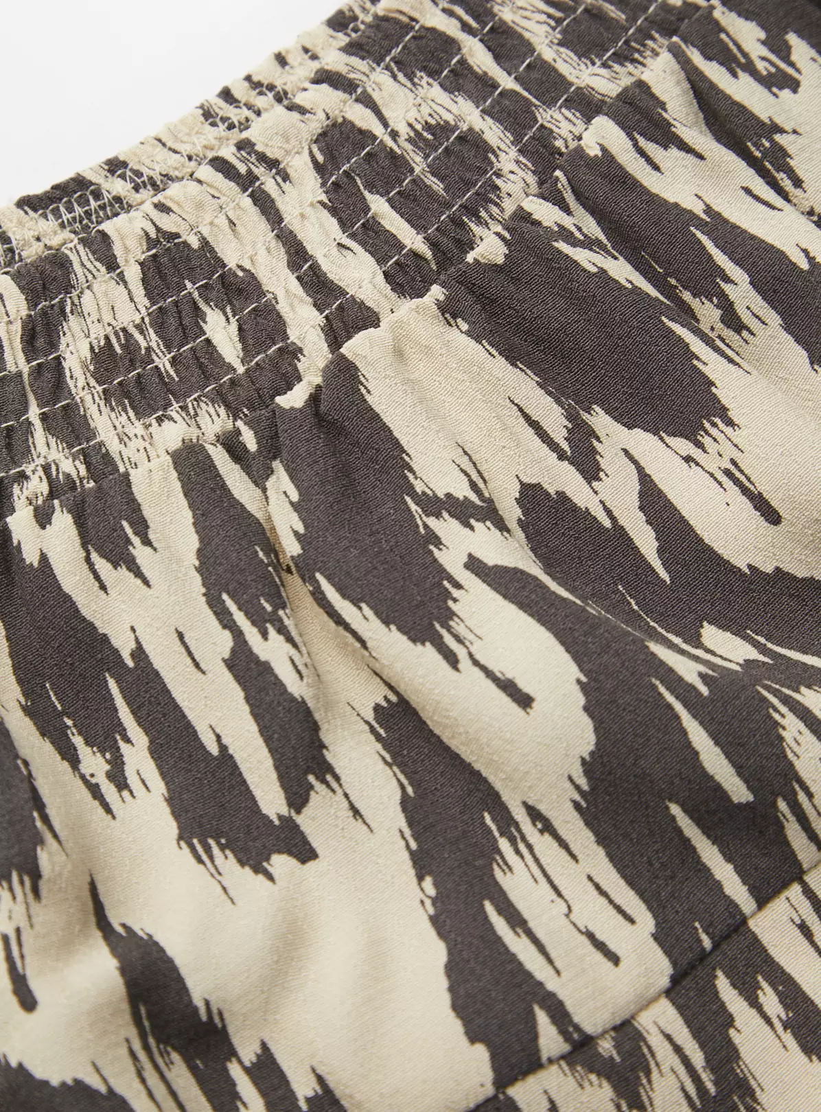 Monochrome Ikat Crop Top & Skirt Set 5 Years 4 Monochrome Ikat Crop Top & Skirt Set 5 Years - Image 2