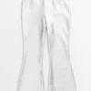 Metallic Silver Flared Trousers 11 Years 2 Metallic Silver Flared Trousers 11 Years -Hush Puppies Clothing Sale tuc144431328 Silver R Z001A 1