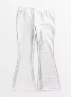 Metallic Silver Flared Trousers 10 Years