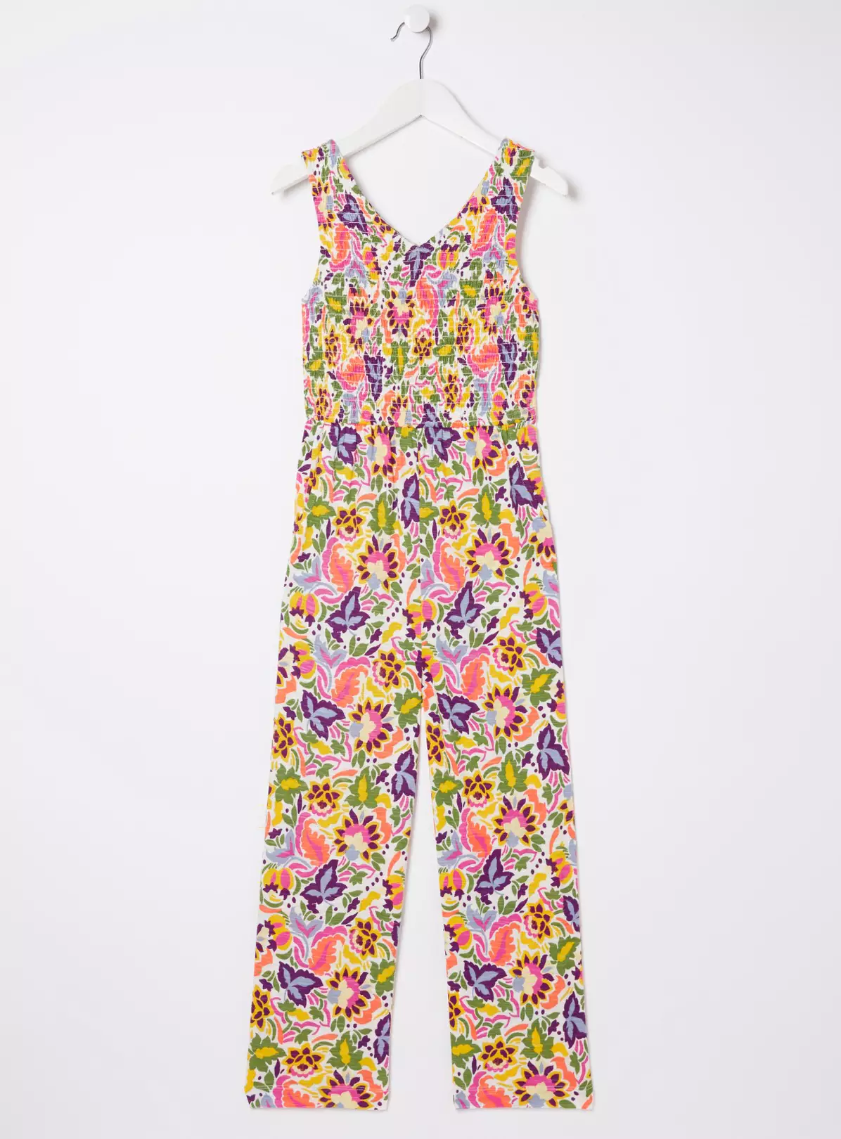 FATFACE Art Floral Jersey Printed Jumpsuit 3-4 Years 3 FATFACE Art Floral Jersey Printed Jumpsuit 3-4 Years